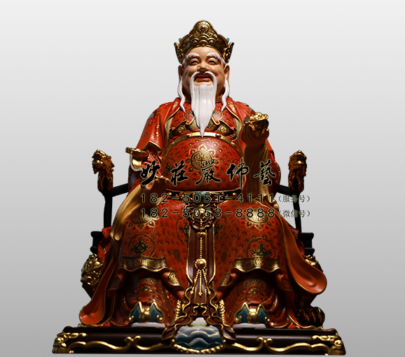 铜雕土地公 土地公雕塑 土地公塑像 土地公铜像 土地公神像