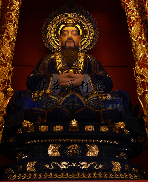 元始天尊雕塑 铜雕元始天尊神像 元始天尊塑像 