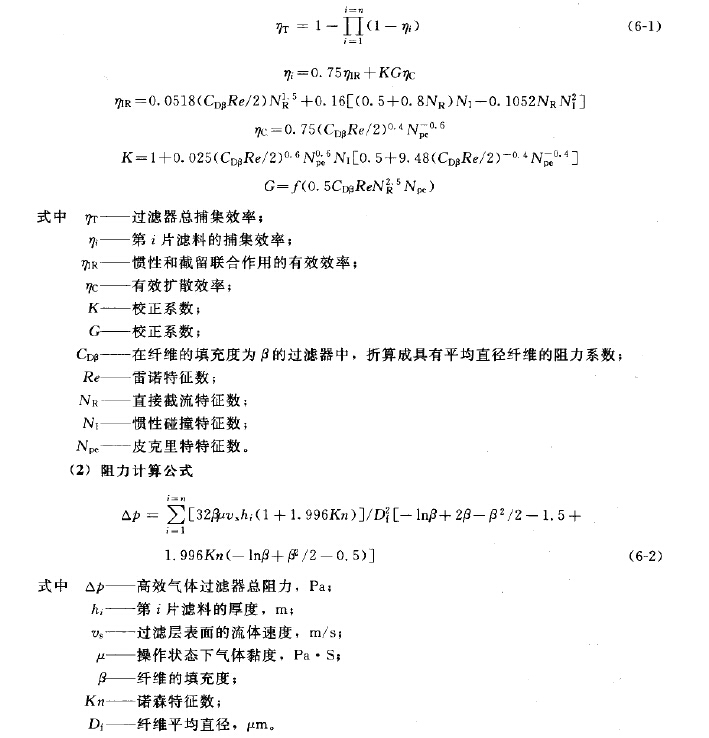 除尘效率计算公式