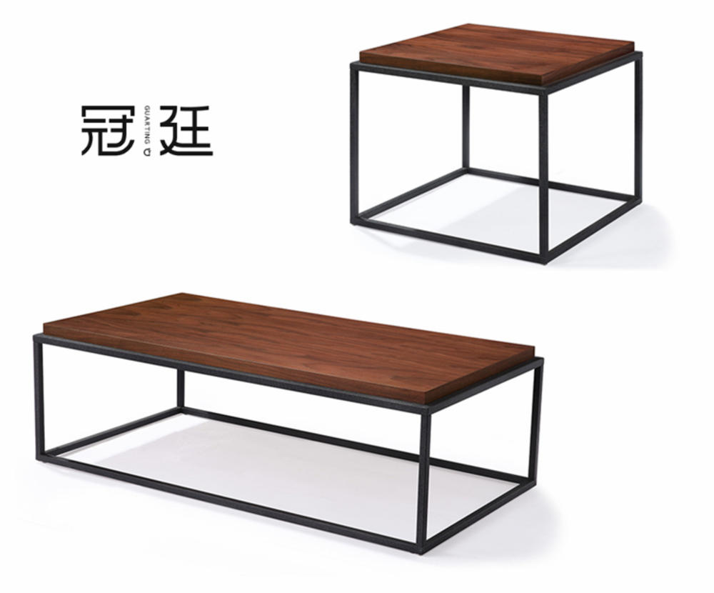 鋼木辦公茶幾