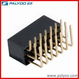 2.54mm Pitch Female Header Three Rows H=8.5mm Right Angle 