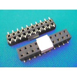 2.54mm female header connector dual rows SMT Type H=5.0mm 