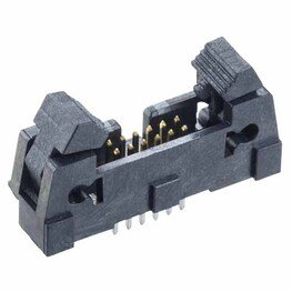 1.27x1.27mm Pitch Box Header Connector With Latch Straight Type 