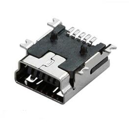 MINI 5P B Type SMT（0.3）Female USB Connector 
