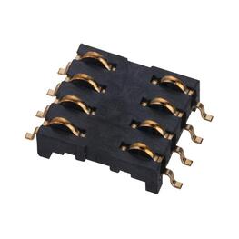 Smart Card Connector H2.75/2.6/1.8mm without post 8Pin