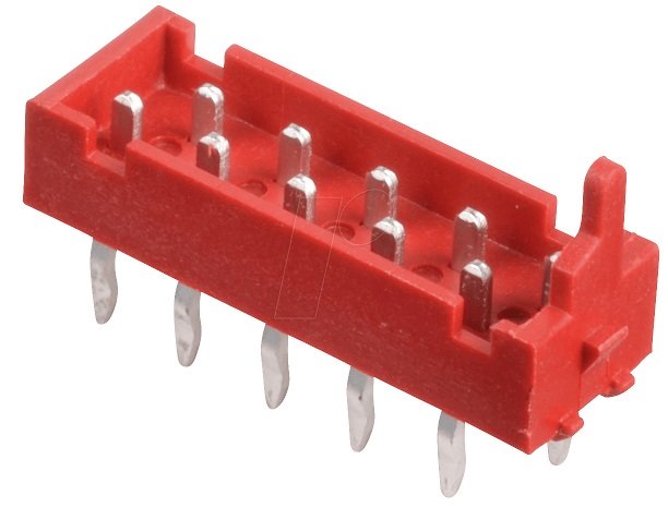 1.27mm Micro-Match Connector Plug Male Dip 180