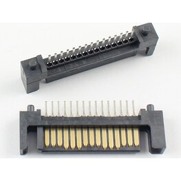 SATA Type A 15P Male Connector Straight 