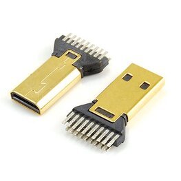 Micro HDMI D male,Splint type