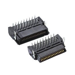 SCSI Connector Plastic Female & Male R/A PCB Mount 20 30 34 40 50 Pins