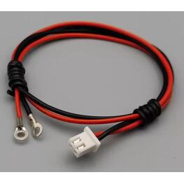 Custom XH2.54mm Pitch 2Pin UL1007 22AWG Terminal ring with 2.5mm Hole Black wire harness