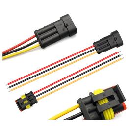 Waterproof connector 1.5mm 16AWG series automotive AMP 3P Wire Harness