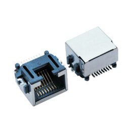 RJ45-8P8C SMD Jack with Shielded & Post