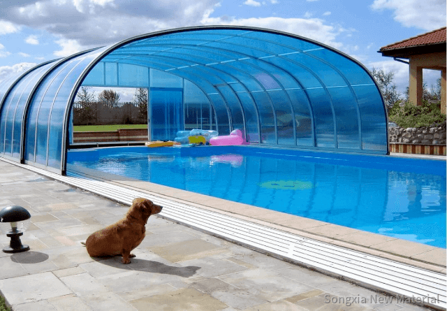 polycarbonate roofing sheets for swimming pool 