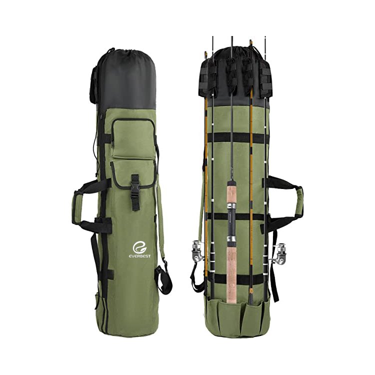 Durable Fishing Rod Bag Canvas Rod Case Organizer Pole Storage Bag Fishing  Rod and Reel Carrier Orga - Quanzhou Everbest Bags