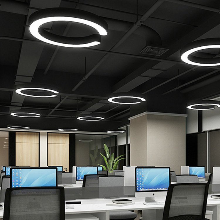 What are the advantages of the modern design office suspension light
