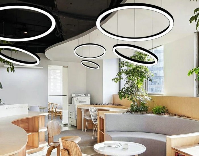 ring led chandelier