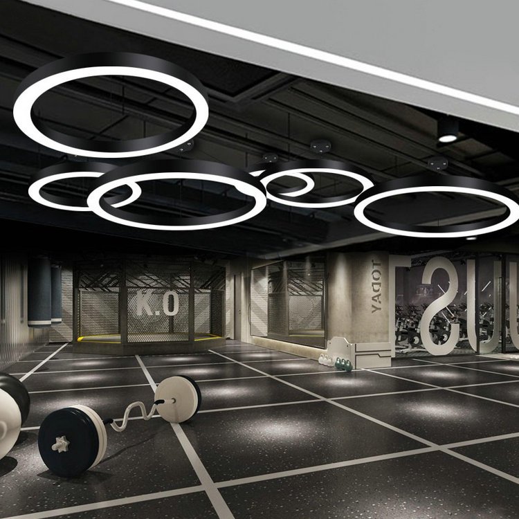 European Style Circular LED Chandeliers,First Choice for Modern Office Lighting