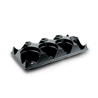 Plastic ST500-8 round carry trays