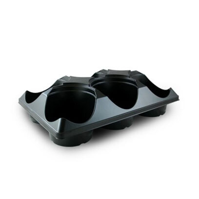 Plastic ST550-6 round carry trays