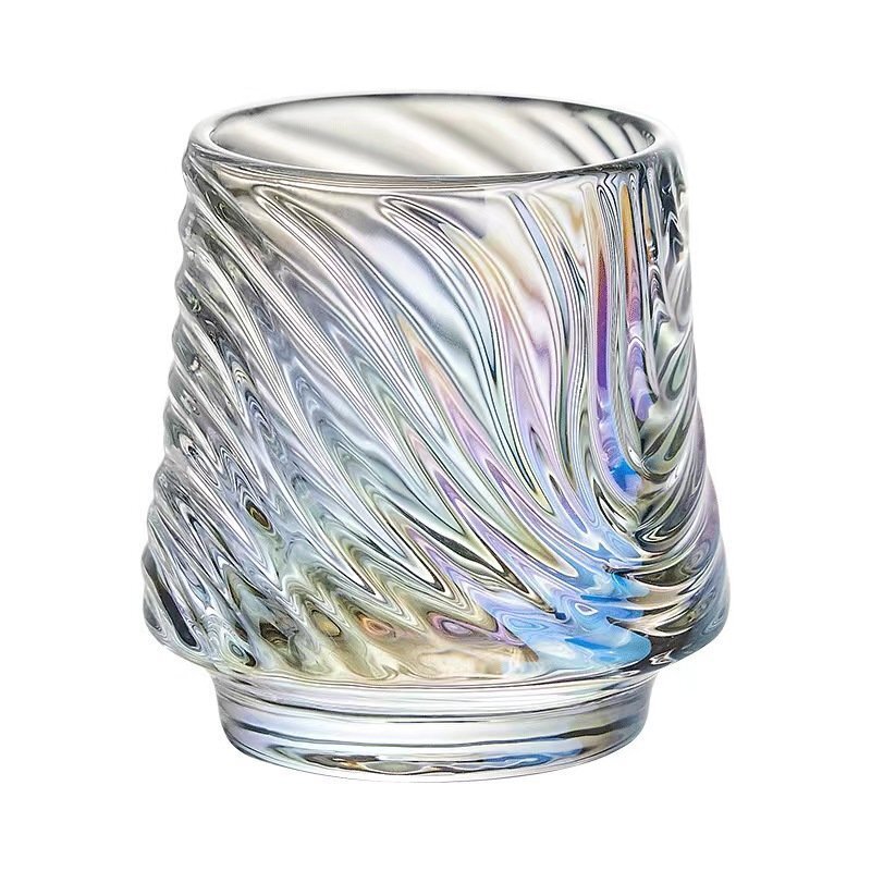 Colorful Luster Glass Candle Holder