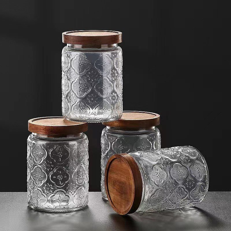 Ancient Style Glass Storage Jar