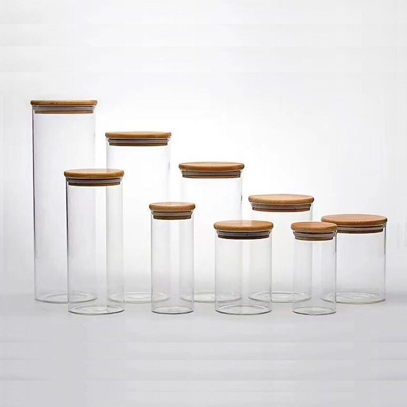 High Borosilicate Glass Storage Jar with Lid