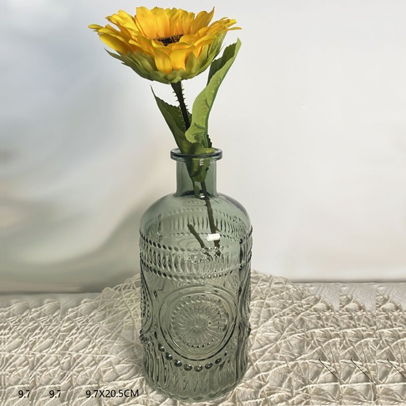 Small Smoky Glass Vase