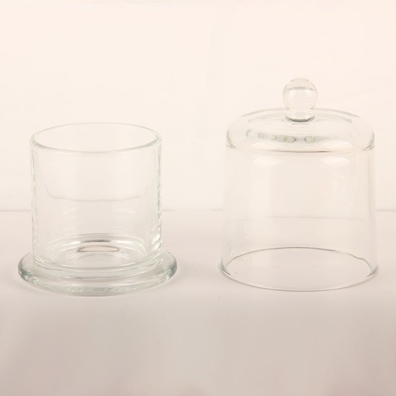 Wholesale Clear Glass Candle Jar with Cover Supplier Manufacturers