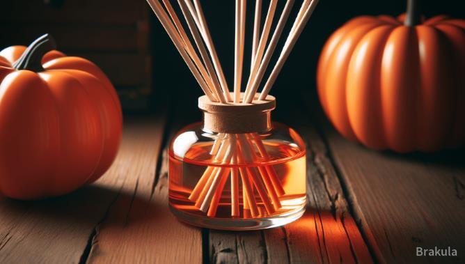 pumpkin spice reed diffuser of Brakula