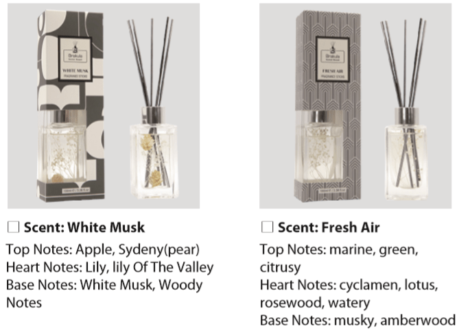 Brakula Reed Diffuser 100ml BKA281018 (Noir & Blanc)-1