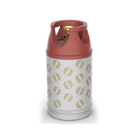 Factory Direct Sales 35.5L/15kg Composite Material LPG Transparent Gas Cylinder price of lpg gas cyl