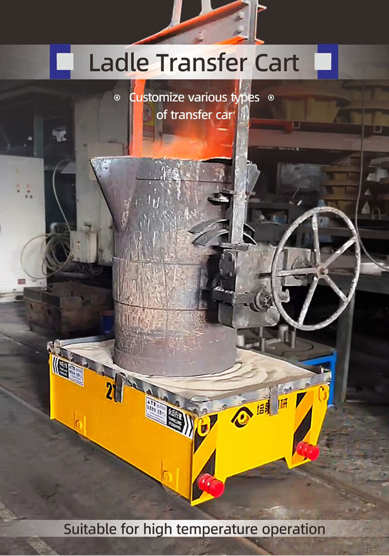 stainless steel ladle transfer cart