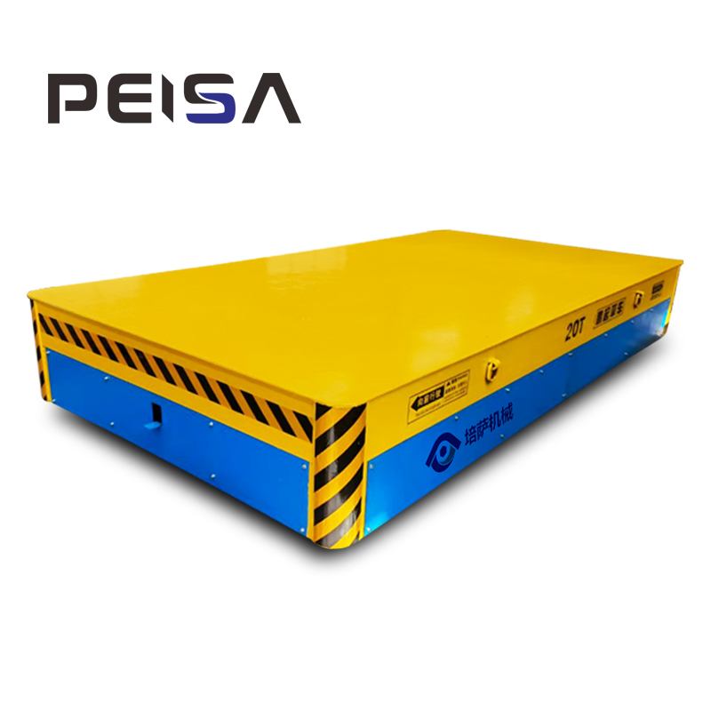 10 Ton Electric Trackless Flat Cart For Warehouse Logistics