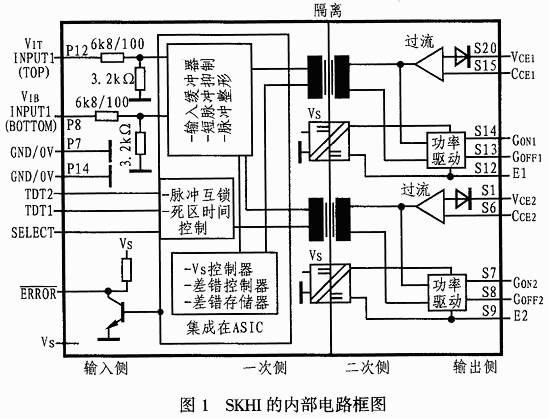 igbt双模块接线图图片