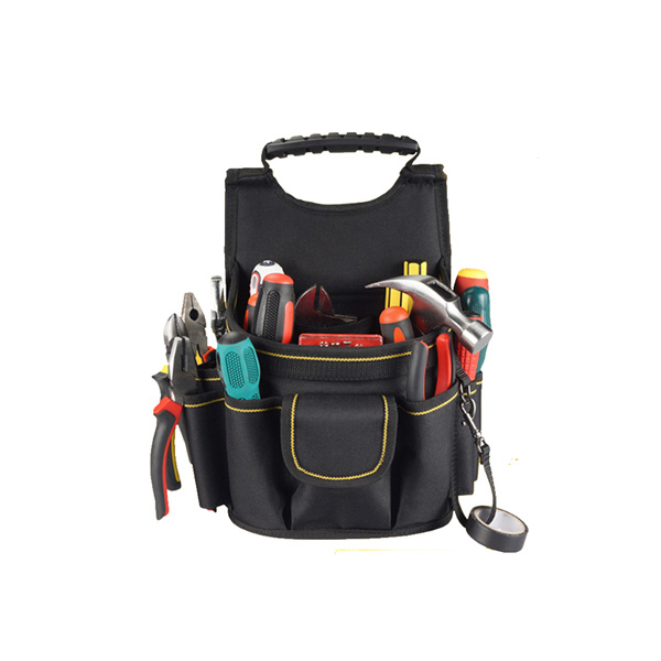 Electrician handle tool pouch open tote bag 