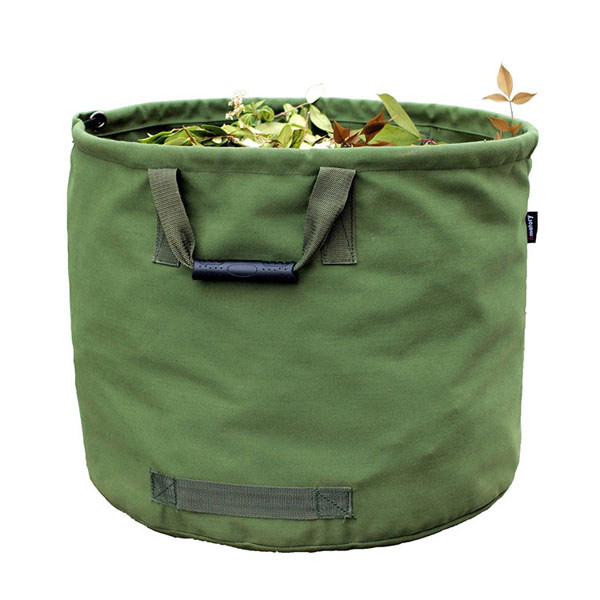 Factory direct sale garden bag reusable gardening canvas garbage bag from tool bag manufacturer