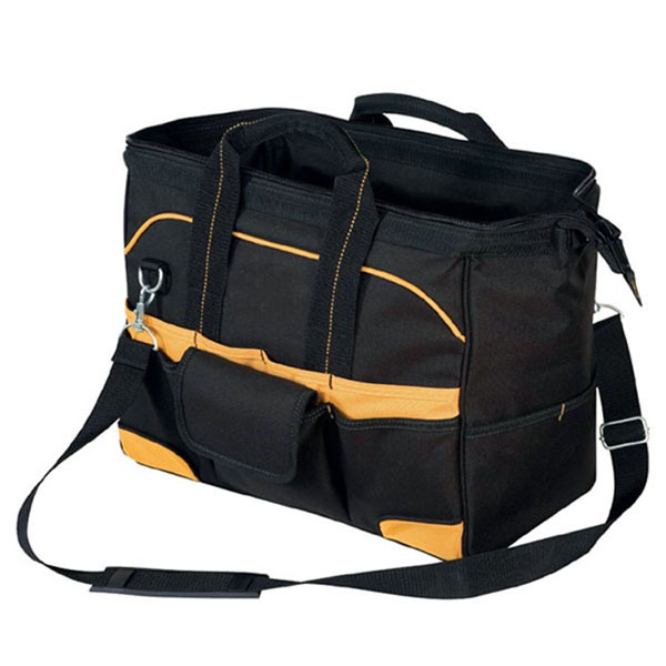 Heavy duty water resistant material shoulder tool bag