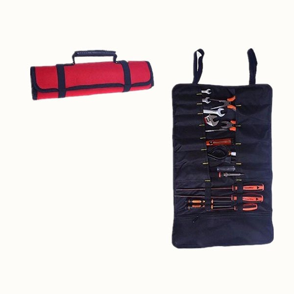 12 Inch Canvas Small Foldable Tool Roll Bag 