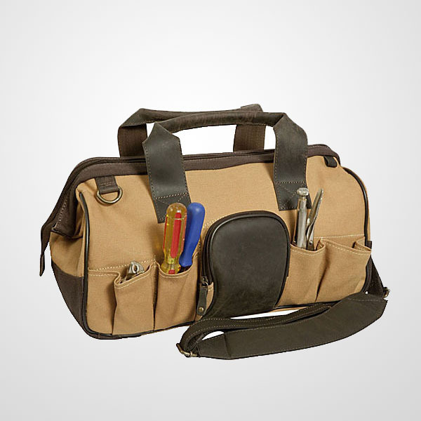 Canvas-and-Leather-Tool-Networking-Tool-Bag