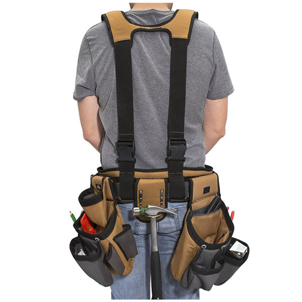 Tool belt assembly Heavy Duty Durable 4-Piece Pro Polyester Carpenters Rig Tool Belt