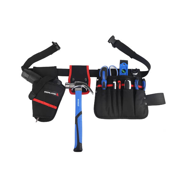 China Tool belt assembly of Widening Thickened Padded Belt Multi-functinal Waist Pouch Bag Tool Belt