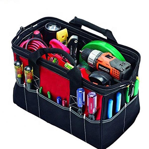 15 Inches Heavy Duty Tote Engineer Electrician Tool Kit Bag Handbag tool bag 