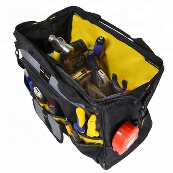 Large Capacity Multiple Pockets Shoulder Electrical Work Tool Bag 