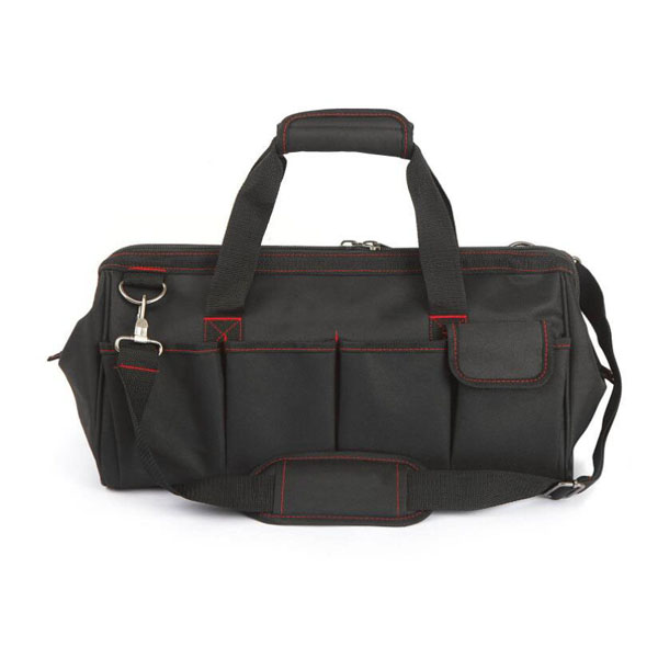 Close Top Wide Mouth Storage Tool Bag with Adjustable Shoulder Strap 