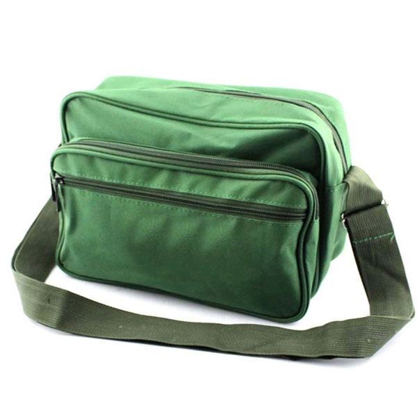 Green Electrician Small Shoulder Tool Kit Bag With Zipper Storage Bags For Plumbers 