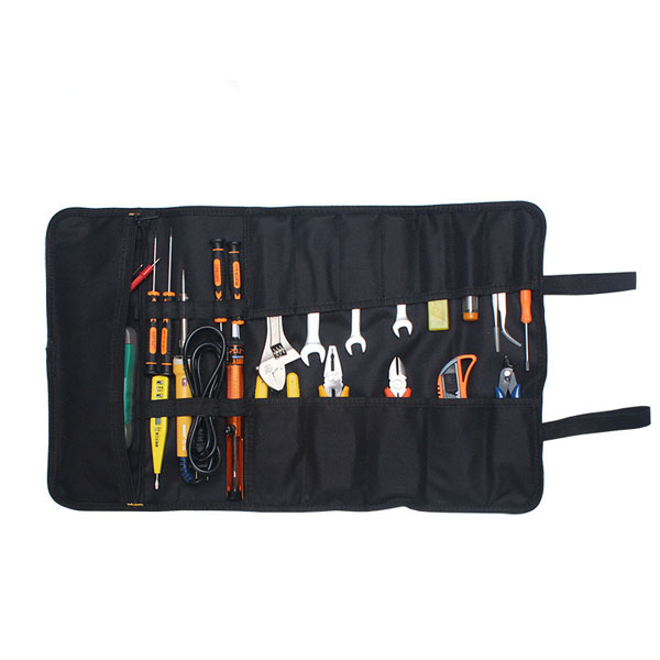 Durable Polyester Rolling tool organizer bag 