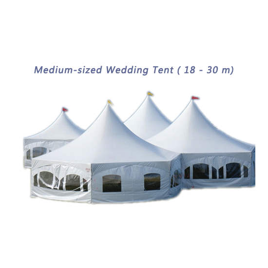 Medium-sized Wedding Tent (18 - 30 m)