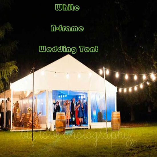 White A-frame Wedding Tent