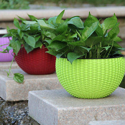 Cheap Green Plastic Hanging Baskets Manufacturer
